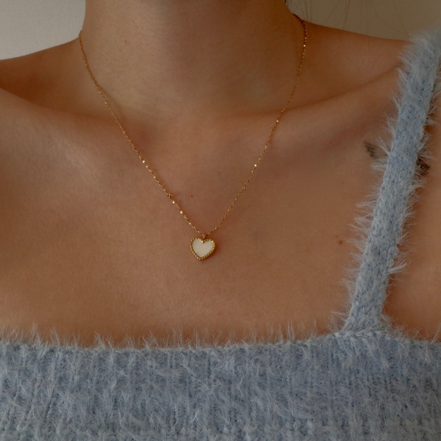 Mini Heart Gold Necklace (18K Gold-plated) Back in stock