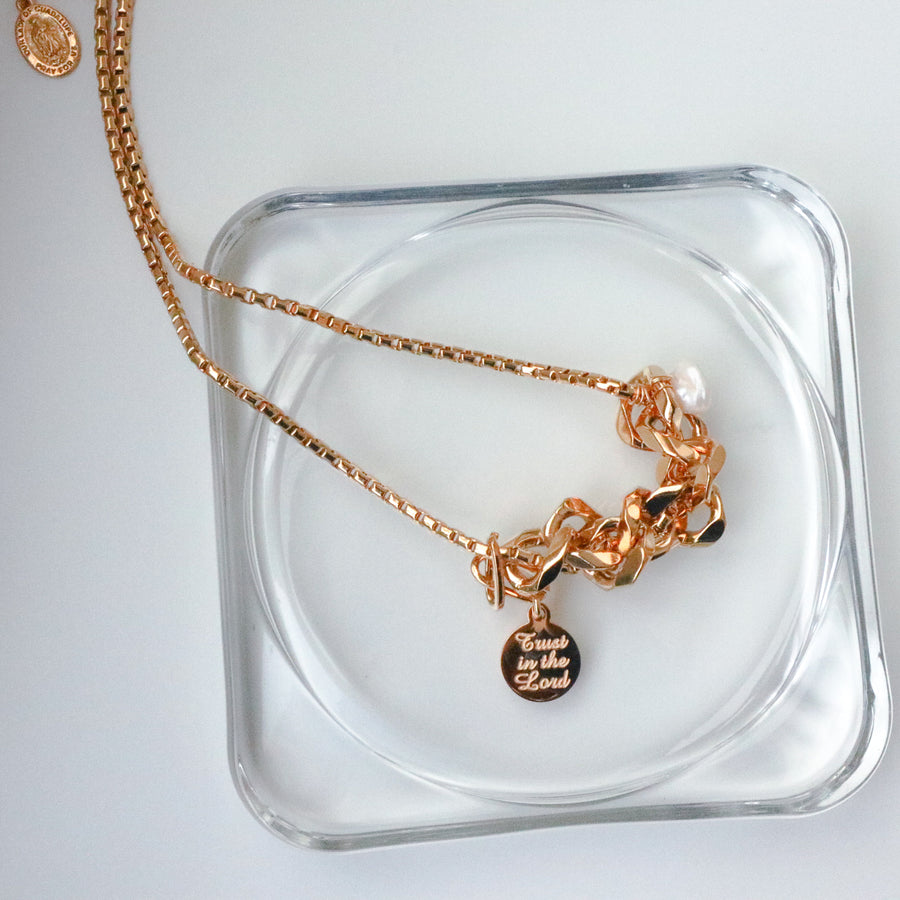 Signature Chain Necklace(18K Gold-plated)