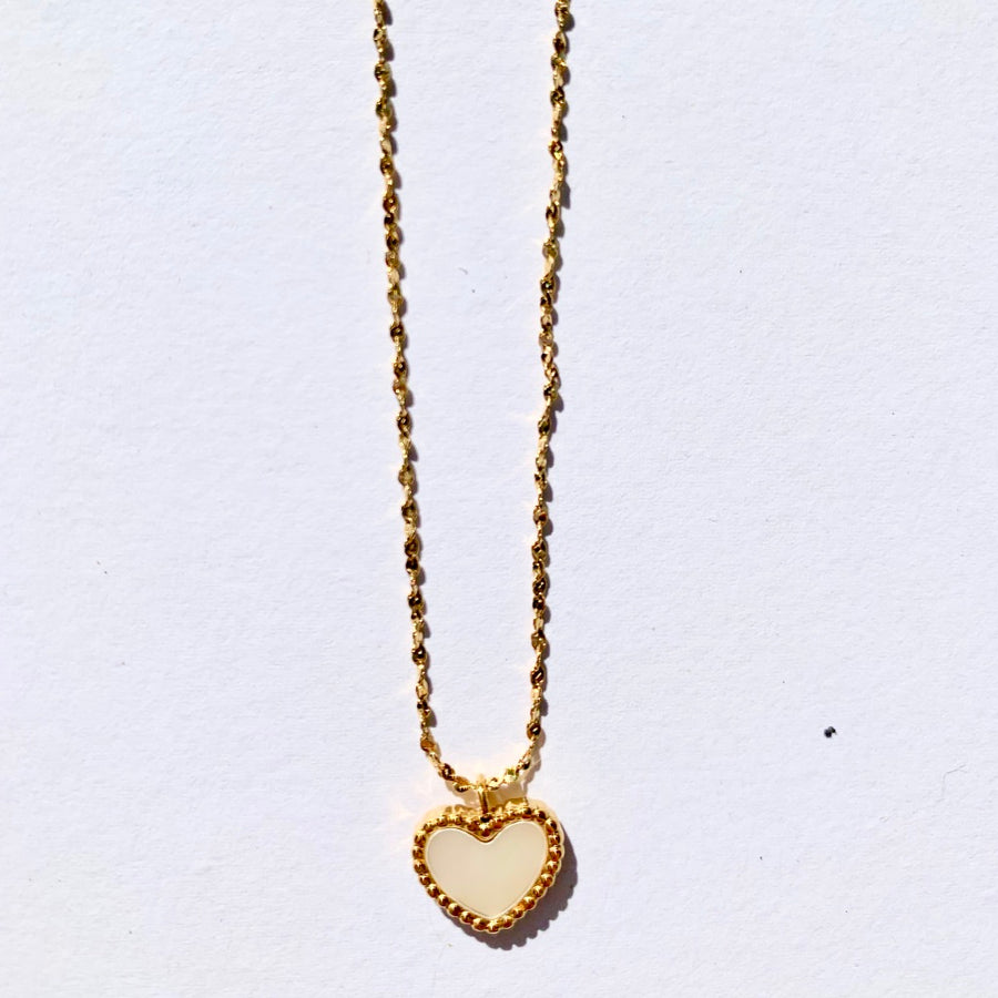Mini Heart Gold Necklace (18K Gold-plated) Back in stock